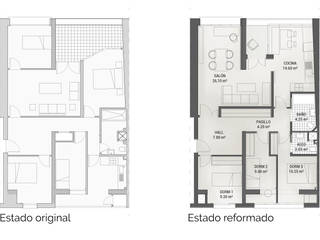 不拘一格 by Pin Estudio - Arquitectura y Diseño en Palencia, 隨意取材風