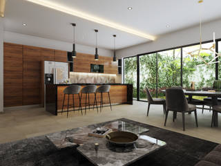 Hacienda Agua Caliente, BlackPolygon BlackPolygon Modern kitchen