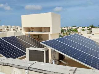 Instalación Cancun (Aqua) paneles solares, Solar Panel Cancun Solar Panel Cancun Nhà gia đình