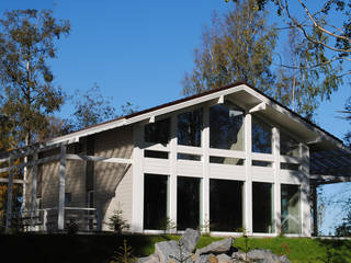 Коттеджный поселок «LAKE VILLA» ("ВИЛЛА ОЗЕРО"), NORD PLAN NORD PLAN Terrace house Wood Wood effect