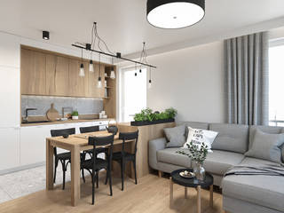 KRAKÓW, WROCŁAWSKA - MIESZKANIE , MIRAI STUDIO MIRAI STUDIO Modern living room