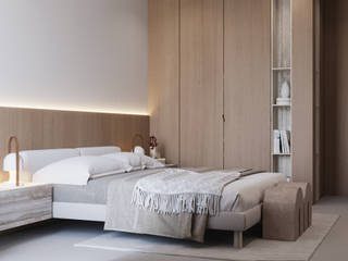 АПАРТАМЕНТЫ С ВИДОМ НА МОРЕ, Suiten7 Suiten7 Scandinavian style bedroom White