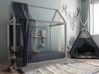 Kid's room P.W., Motif Studio Motif Studio Boys Bedroom