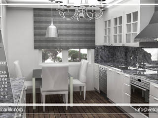 TANER E. VİLLA KLASİK DEKORASYON, FORMS MİMARLIK FORMS MİMARLIK Classic style kitchen