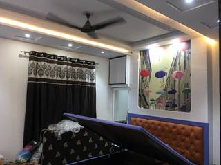 Independent house @ uttam nagar, Infudecore Infudecore Asian style bedroom Engineered Wood Transparent