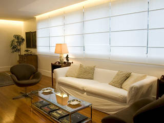 Apartamento LAC, Viviane Cunha Arquitetura Viviane Cunha Arquitetura Ruang Keluarga Klasik