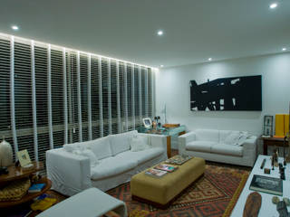 Apartamento DVC, Viviane Cunha Arquitetura Viviane Cunha Arquitetura 客廳