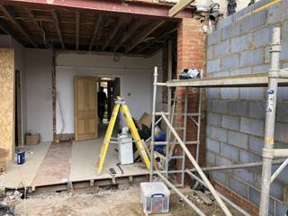 In progress, Rear extension , STAAC STAAC Maisons mitoyennes Beige