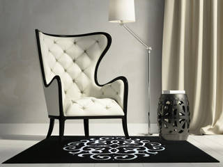 3D – nowoczesne dywany, ArtRelief S.C. ArtRelief S.C. Salas modernas Lana Naranja