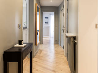 Transformation d'un appartement 100 m2, Créateurs d'Interieur Créateurs d'Interieur Scandinavian style corridor, hallway& stairs
