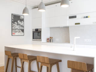 Transformation d'un appartement 100 m2, Créateurs d'Interieur Créateurs d'Interieur Cozinhas embutidas