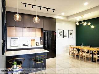 Logan Residence | Penang, Kitchen Story Sdn.Bhd. Kitchen Story Sdn.Bhd. 모던스타일 주방 마분지