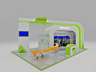 Diseño de Stand para Everis, AUTANA estudio AUTANA estudio مساحات تجارية MDF