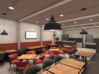 Propuesta para remodelación de Comedor, AUTANA estudio AUTANA estudio Industrial style dining room Concrete