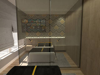STUDIO CPN (Centro), JR DECOR - Design de Interiores JR DECOR - Design de Interiores Small bedroom
