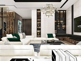 PERFECT BALANCE | Wnętrza rezydencji, ARTDESIGN architektura wnętrz ARTDESIGN architektura wnętrz Salas de estar modernas