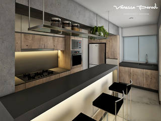Proyecto de diseño integral- Ambientes Sala, Comedor,Cocina., Vanessa Parodi diseño y decoracion Vanessa Parodi diseño y decoracion