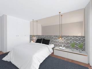 Projectos em Gaia- 2019, MIA arquitetos MIA arquitetos Спальня в стиле минимализм