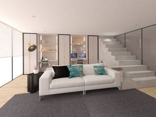 Projectos em Braga, Vizela, Ponte de Lima, MIA arquitetos MIA arquitetos Minimalist living room