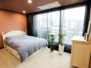 야탑 두원빌리지 33평 프로젝트, 콜라사이다디자인 콜라사이다디자인 Modern style bedroom