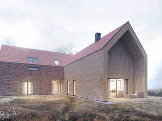 Barn style house / Dom nowoczesna stodoła, Kola Studio Wizualizacje Architektoniczne Kola Studio Wizualizacje Architektoniczne