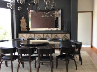 CASA HABITACION, Idea Naranja Idea Naranja Dining roomChairs & benches Granite Black