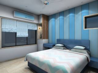 Interior Residential project, Aspdarchitects Aspdarchitects Modern style bedroom