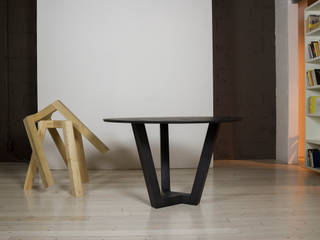 ROTONDO Tavolo, Bravate Artigiane Bravate Artigiane Modern dining room Wood Wood effect
