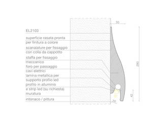 Cornice stondata per cascata di luce a parete EL2103, Eleni Lighting Eleni Lighting Houses