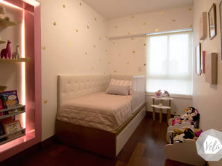 Dormitorio infantil en San Isidro, ALUA - Arquitectura de Interiores ALUA - Arquitectura de Interiores 女の子部屋