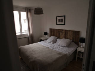 Appartement G, TOPOLOGY TOPOLOGY Scandinavian style bedroom Wood Wood effect