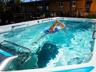 Swim Spa als Pool Alternative, SPA Deluxe GmbH - Whirlpools in Senden SPA Deluxe GmbH - Whirlpools in Senden Jardin moderne