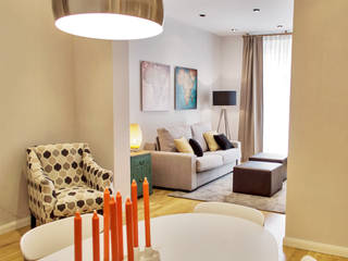 Proyecto de diseño y decoración apartamento, DESDEDIEGO DECORACIÓN DESDEDIEGO DECORACIÓN Living room