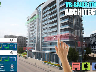 interactive web base real Estate Architettura dello sviluppo VR di 3D Walkthrough Services, Yantram Design Studio di architettura Yantram Design Studio di architettura Casas passivas