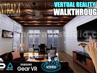 interactive web base real Estate Architettura dello sviluppo VR di 3D Walkthrough Services, Yantram Design Studio di architettura Yantram Design Studio di architettura Casas passivas