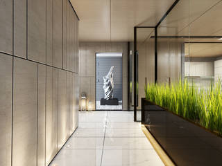 Interior Visualization, weicheng weicheng Modern Koridor, Hol & Merdivenler