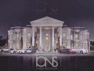 Luxury Home Exterior Design Ideas, IONS DESIGN IONS DESIGN Willa Kamień Biały