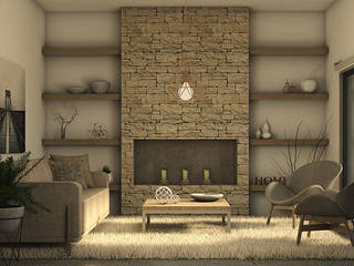 Casa MM, MOD | Arquitectura MOD | Arquitectura Living room Stone