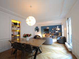 Rénover un appartement 4 pièces de 78m2, Créateurs d'Interieur Créateurs d'Interieur Modern Living Room
