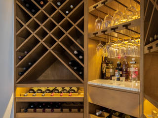 Residencia Fuentes, Almadera Almadera Modern wine cellar Wood Wood effect