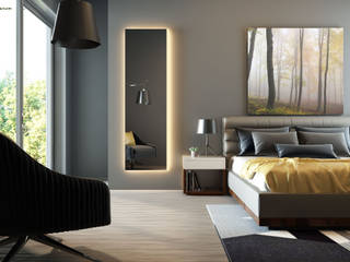 Schlafzimmer, spiegelshop24 spiegelshop24 Modern style bedroom