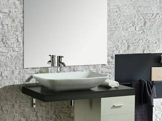 Mobile bagno moderno 100 cm con lavabo d'appoggio , Bagno Italia Bagno Italia Ванна кімната MDF