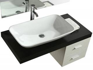 Mobile bagno moderno 100 cm con lavabo d'appoggio , Bagno Italia Bagno Italia Ванна кімната MDF