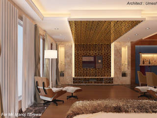 interior for Mr. Tiberwal, umesh prajapati designs umesh prajapati designs ห้องน้ำ