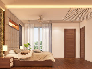 Residence for mr. Mehta, umesh prajapati designs umesh prajapati designs ห้องนอน