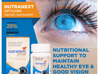 NUTRANEXT® OptiCare Dietary Supplement is a Nutritional Support To Maintain Healthy Eye & Good Vision l 60 Veg. Tablets, Vardhman Healthcare Vardhman Healthcare