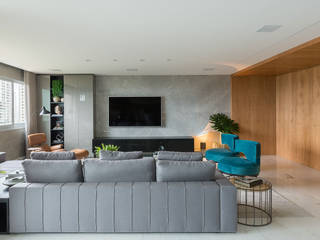Apartamento Villadoratta, LEDS Arquitetura LEDS Arquitetura Modern living room