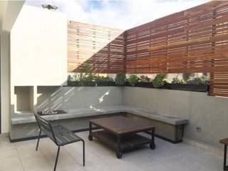 RESIDENCIAL | ROOF GARDEN ROMA SUR, Tk arquitectura Tk arquitectura モダンデザインの テラス