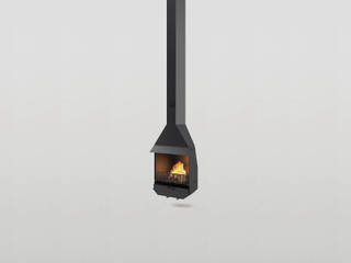 Chimenea Mod. CADAQUES, DAE DAE モダンデザインの リビング