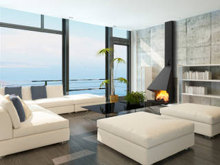 Chimenea Mod. COCKTAIL, DAE DAE Modern living room